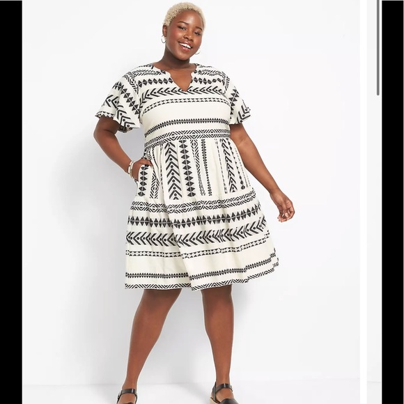 Lane Bryant Dresses & Skirts - (D26) Flutter Sleeve Tiered Swing Dress